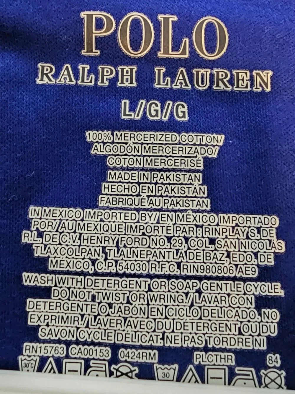 **NWT** Men’s Polo Ralph Lauren Blue Long Sleeve Hooded Shirt, Large